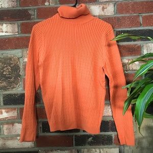 Orange Turtleneck